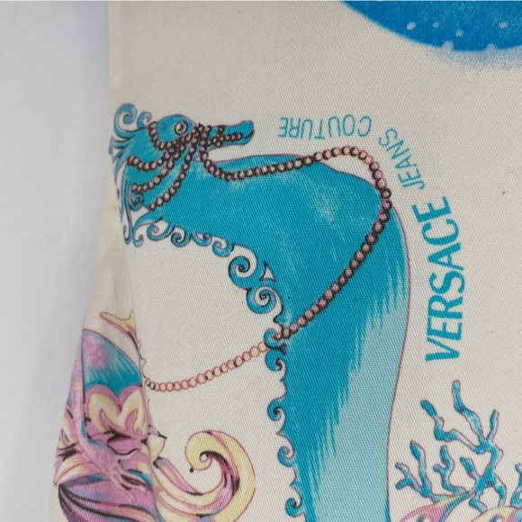 COPY - Versace Jeans Couture beachy ocean seahorse print sheath dress women's s… - Picture 6 of 14